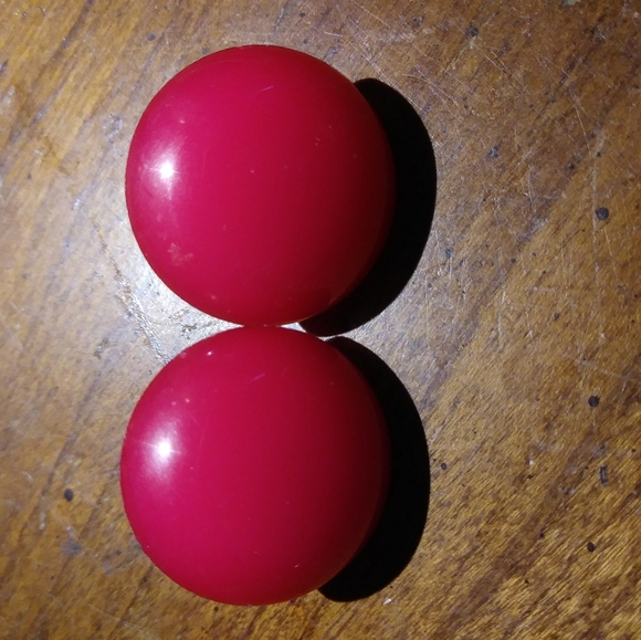B & D DENMARK 1982 red vintage Stud earrings - Picture 1 of 8